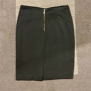 Olive green pencil skirt